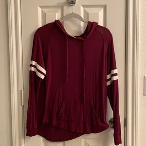 Maroon lightweight hoodie